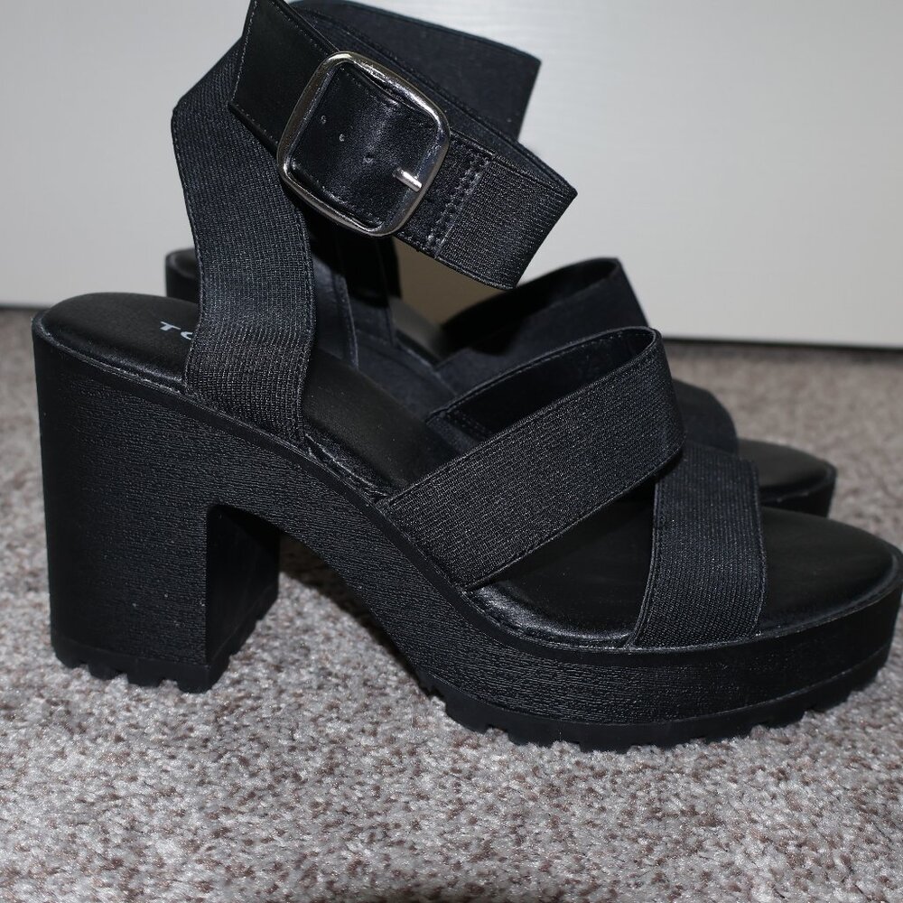 Torrid Black Chunky Heels